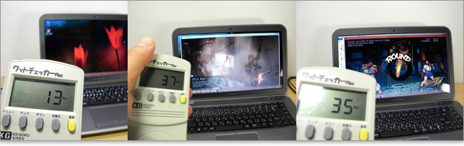 Inspiron 15z Ultrabookで消費電力を測ってみました