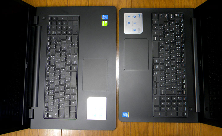 キーボードパーツを採用Inspiron 17（5748）のスペース
