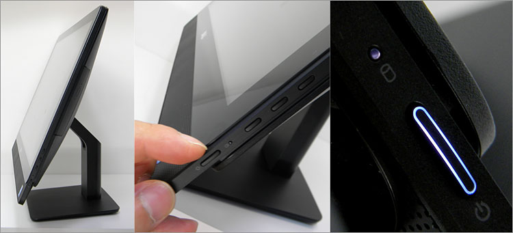 電源ボタンは幻想的なライトのInspiron 23（5348）