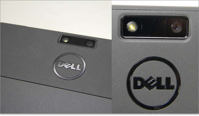 Latitude 10の背面にはDELLロゴ