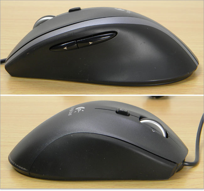 ロジクール M500のラバーグリップ