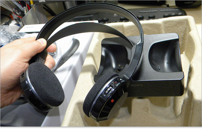 パソコンでヘッドフォン