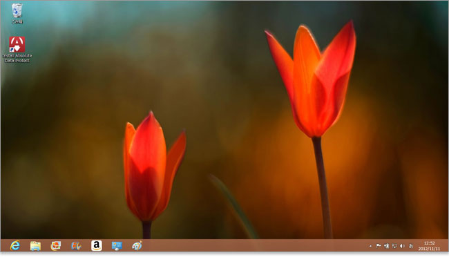 windows8のデスクトップインターフェース
