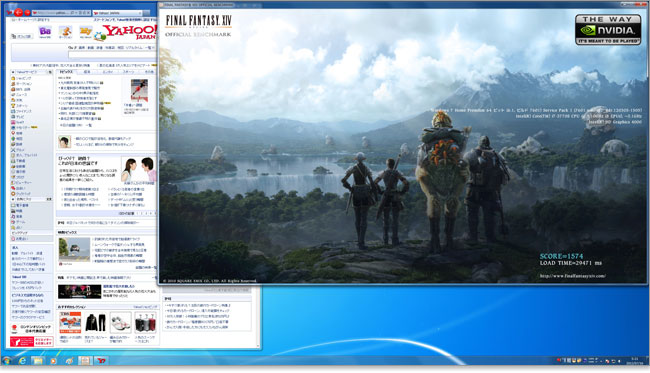 ファイナルファンタジー14とXPS One 27