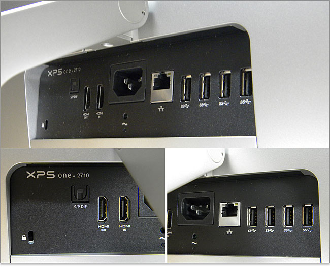HDMI端子と、入力用のHDMI端子