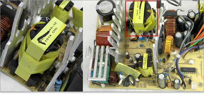 パルス状電力のトランス