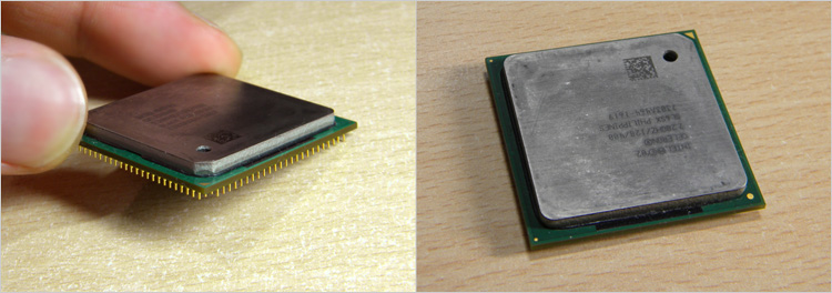 ダイが組み込まれてパッケージ化されたのがCPU