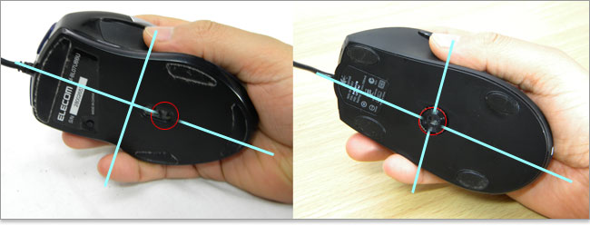 マウス選び-照射口のポジション