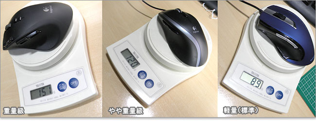 マウスの重量