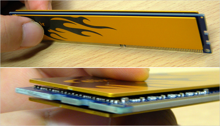 メモリのヒートスプレッダ