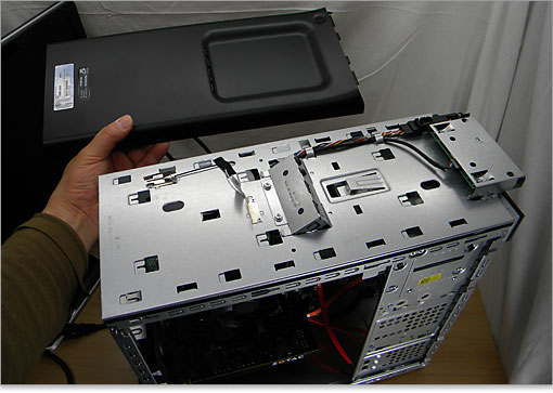XPS 8300のメディアトレイ用のUSB端子ユニット