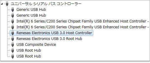 Renesas Electronics社のUSB3.0コントローラ