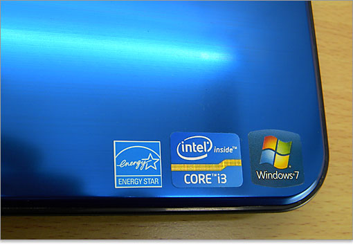 CPUとWindowsのロゴシール