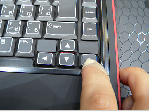 フルサイズのキーではありません