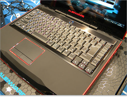 Alienware M14xのキーボード