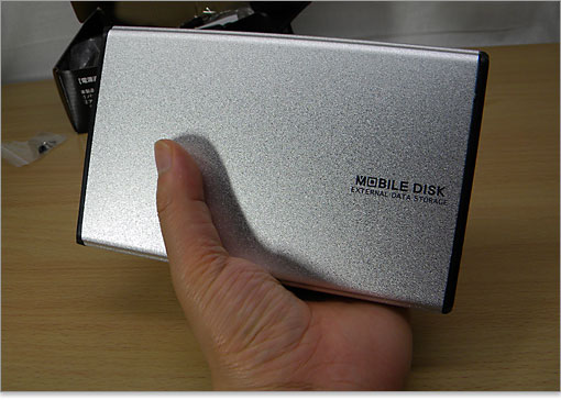 クロムシルバーのGW3.5AA-SUP本体。