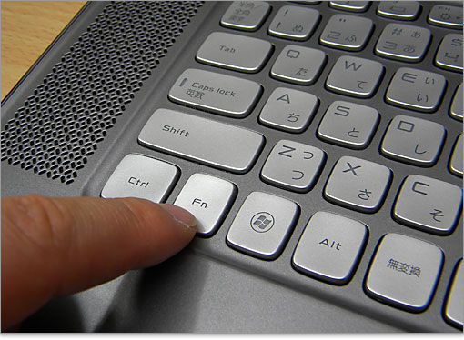 ワンタッチキー（マルチメディアキー）はFnキーと組み合わせること