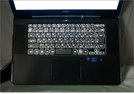 XPS 15z（L511z）にはバックライトキーボードが採用
