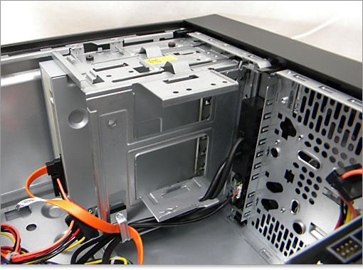 フレックスベイを下から覗いた様子。