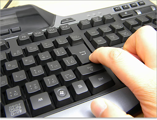 エンターキー。