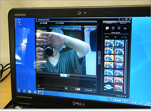 ビデオチャット等を楽しみます。HD（720p）に対応。