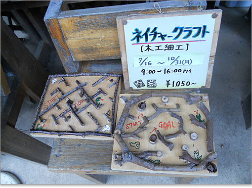 ネイチャークラフトのサンプル。