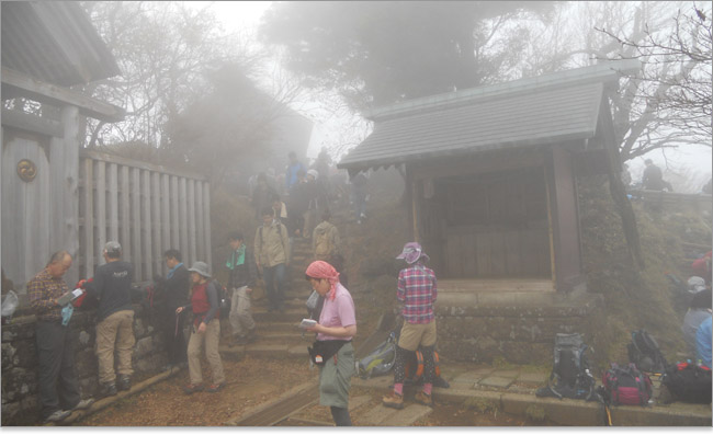大山山頂に到着。標高1251.7m。