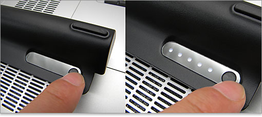 バッテリーに残量メータ