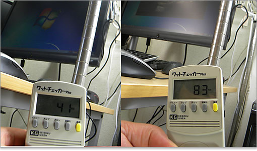 DELLのVostro 260sの消費電力を見よ