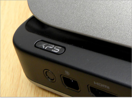 オフ状態のXPS ロゴライト。