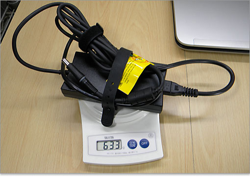重量は、633g