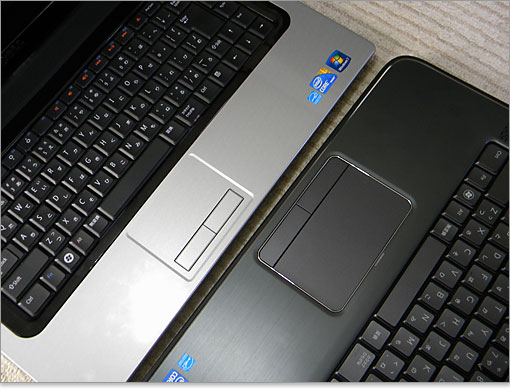 XPS 15Studio15と比べると格段に拡大化しています。