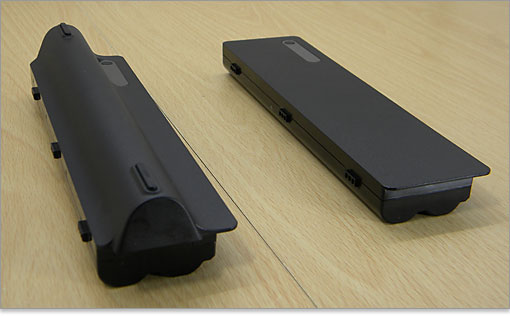 大容量の9セルバッテリー