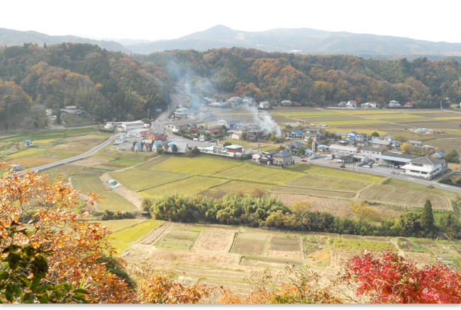 久留里城の里のよい眺めが堪能