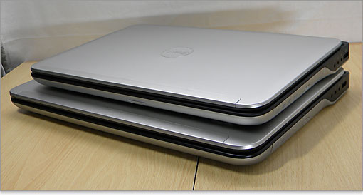 側面を比較します。