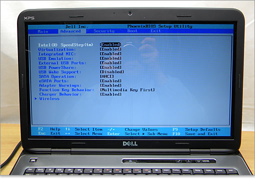 AHCIモードを確認