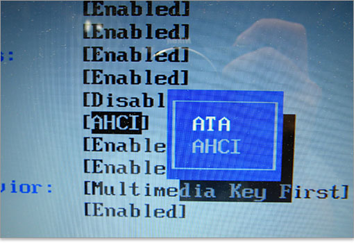 ATAモードとAHCIモード