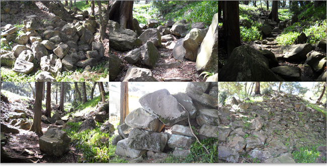 石垣山一夜城の石垣