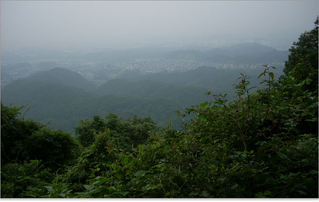 八王子城の眺望