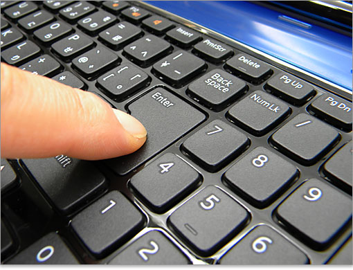 Enterキーを押したようす。