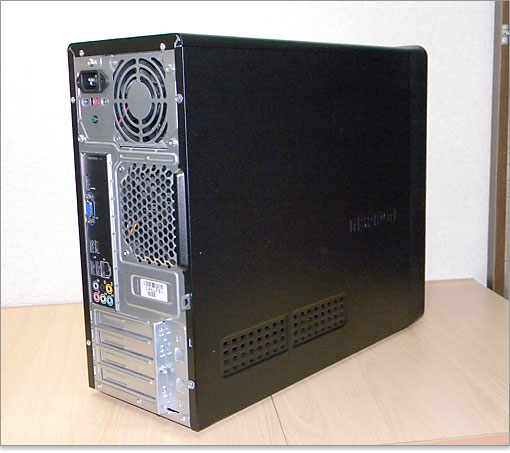 前機種のInspiron 580のサイドパネル