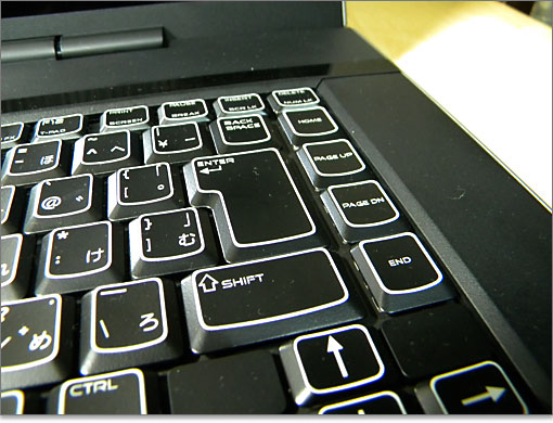 キートップに縁取