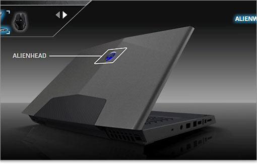 天板にあるALIENHEADです。
