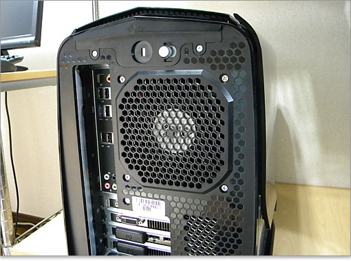 背面上部から。