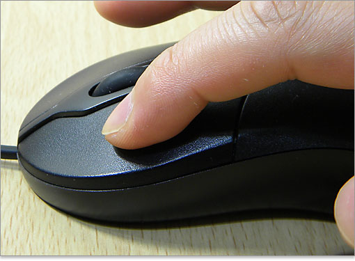 面積もほどほどありますし、クリックボタンに不満はありません。