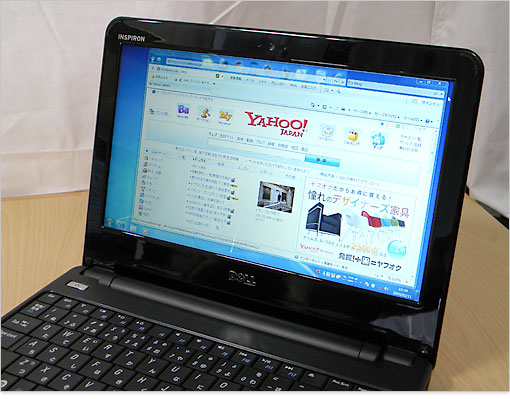 一般的な15インチノートの解像度と同じです。Inspiron 11zは11.6インチなので、