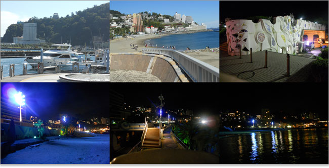 石井幹子による照明デザインの熱海サンビーチ