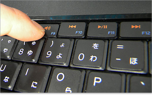 ファンクションキーと共用になっています。