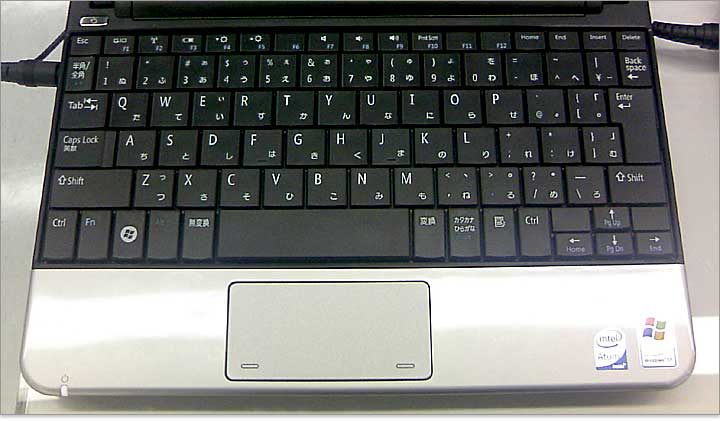 日本語版キーボード。