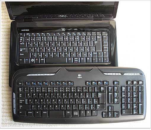 Inspiron 15のキーボード